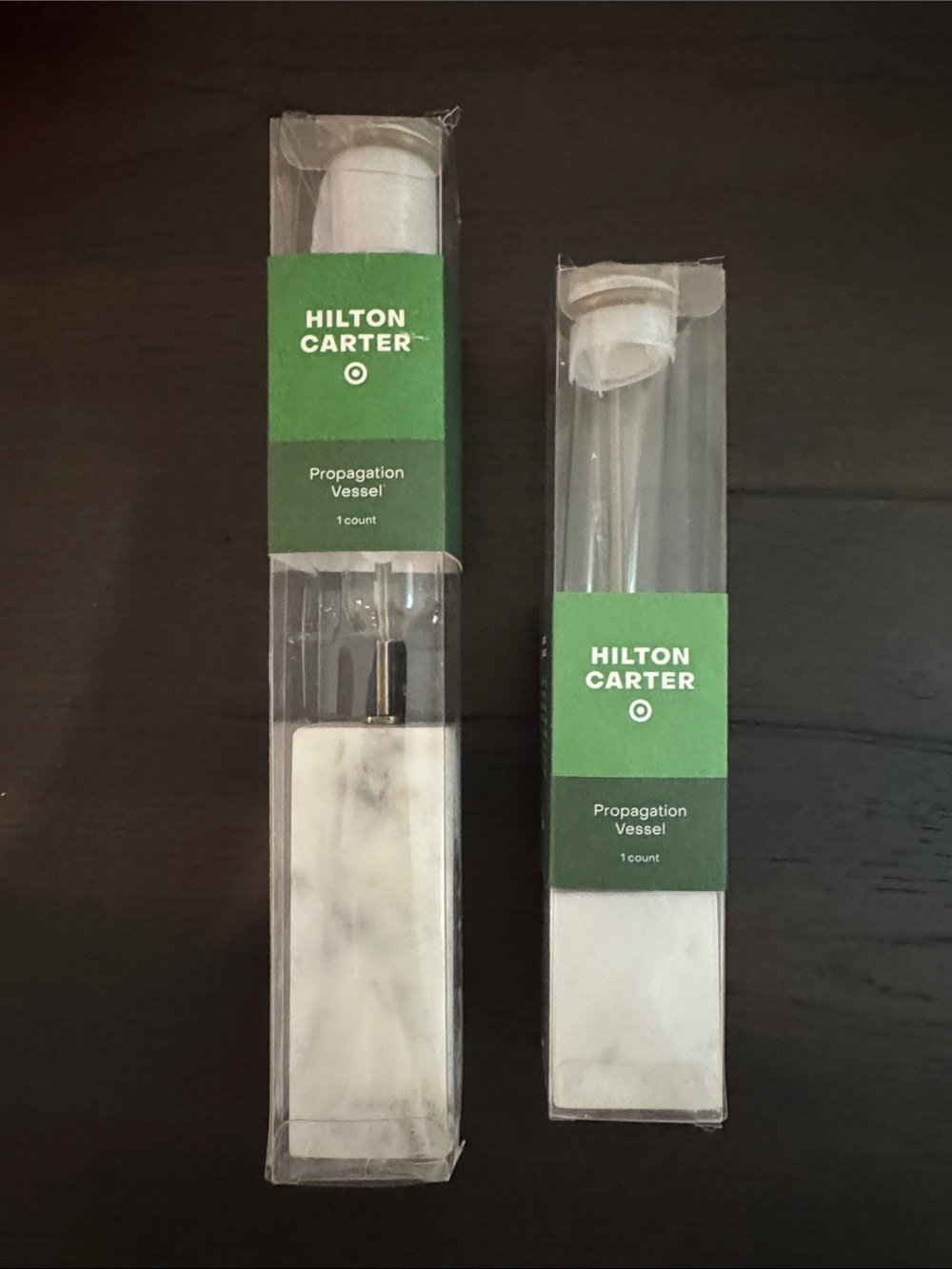 Hilton Carter Propagation Vessel Set - White Marble Base